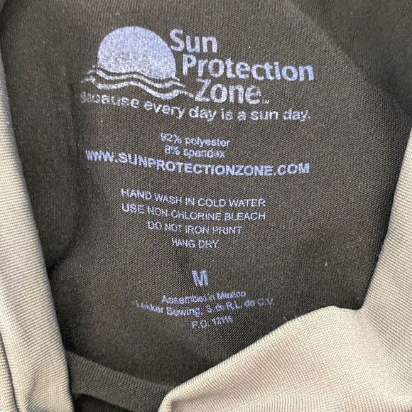 ActiveSkinz Men's Black Gray Maximum UV Protection Raglan Rash Guard Sz Medium - Picture 6 of 6